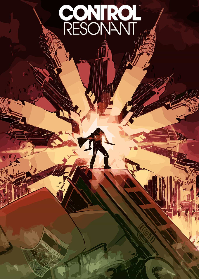 Control Resonant Cityscape Silhouette