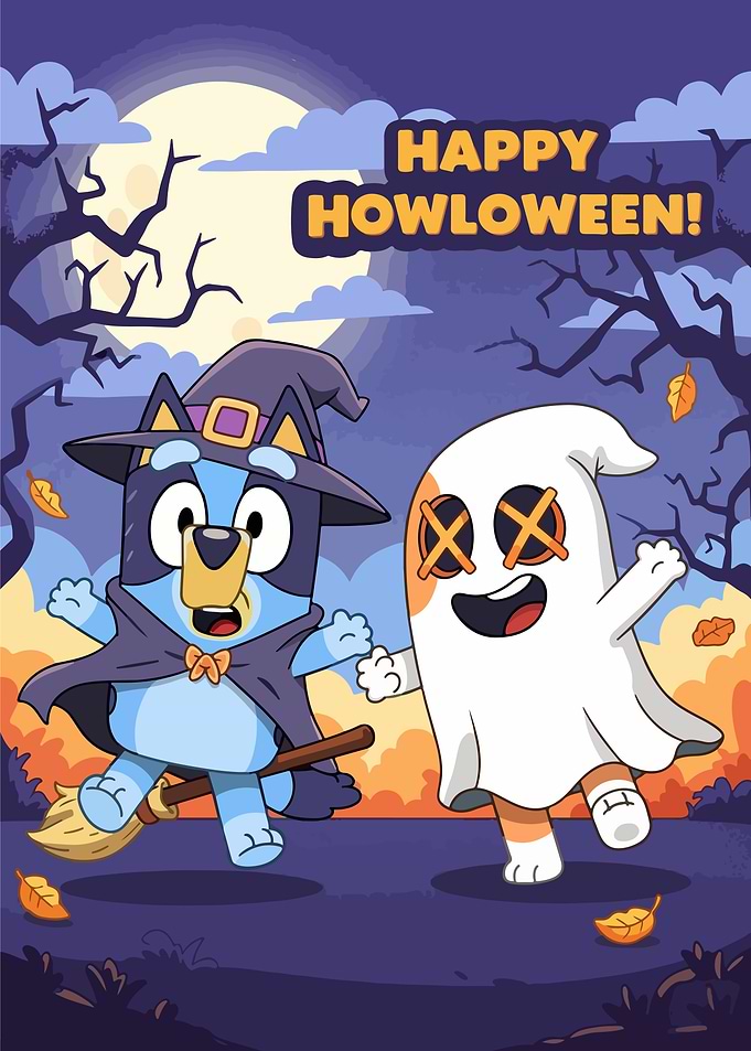 Bluey and Bingo Halloween