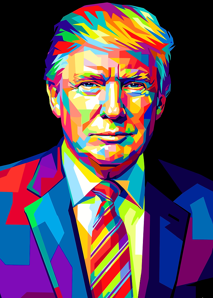 Donald Trump Pop Art Portrait