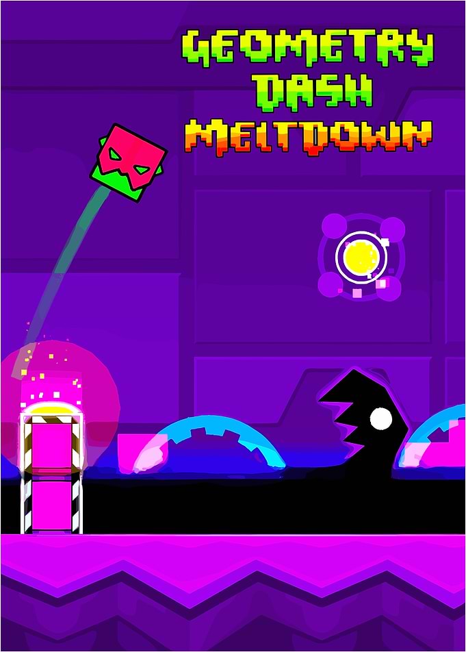 Geometry Dash Meltdown Game Art