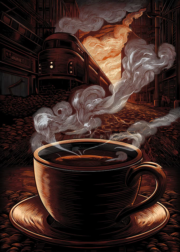 Steaming Coffee
