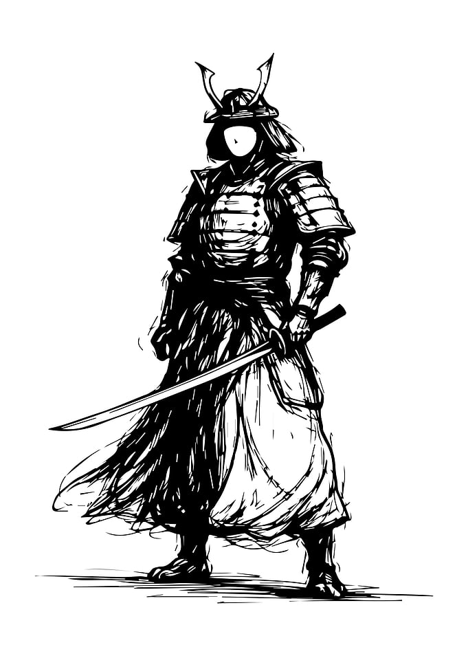 Samurai Warrior with Katana