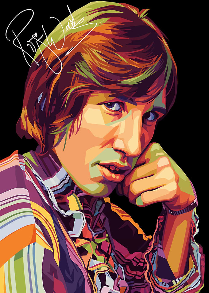 Pop Art Portrait of a Musician