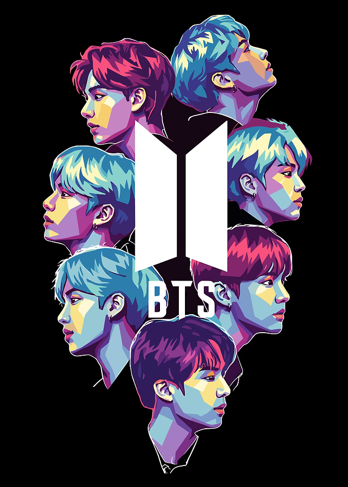 BTS Members Pop Art