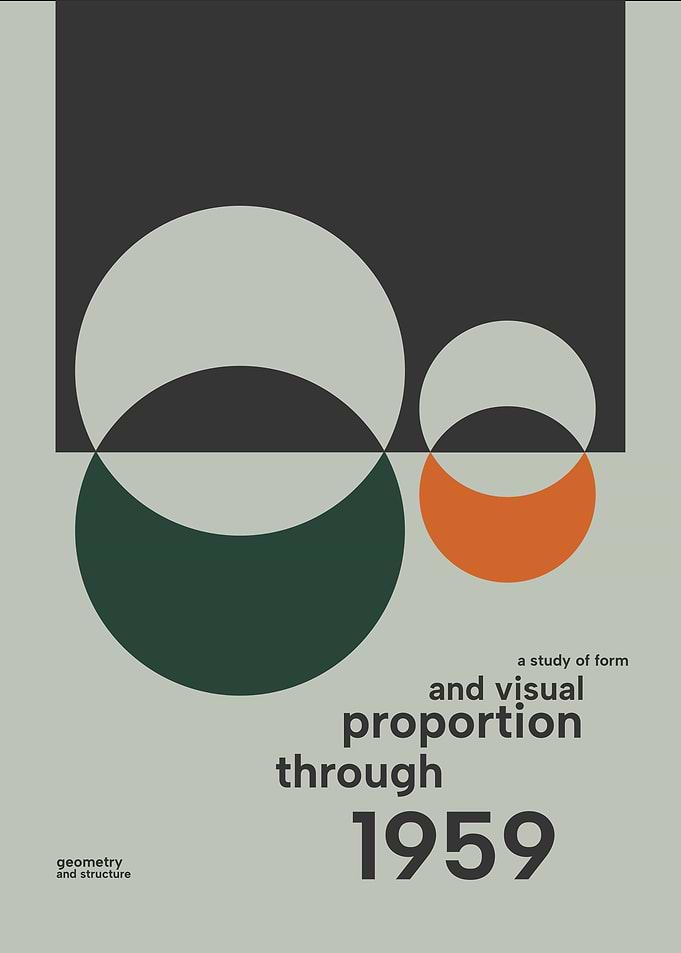 Geometric Abstract Poster 1959 Inverse