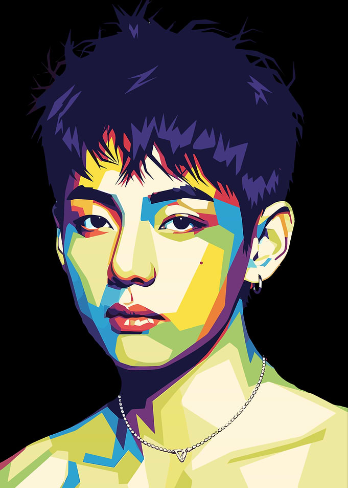 Kim Taehyung of BTS Pop Art