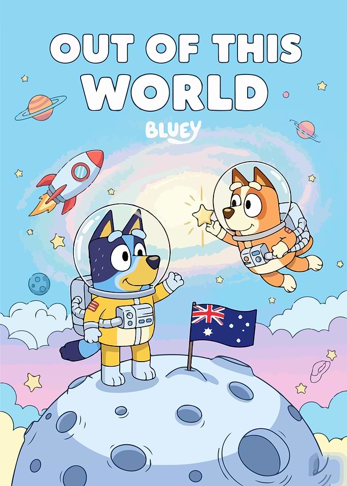 Bluey and Bingo in Space