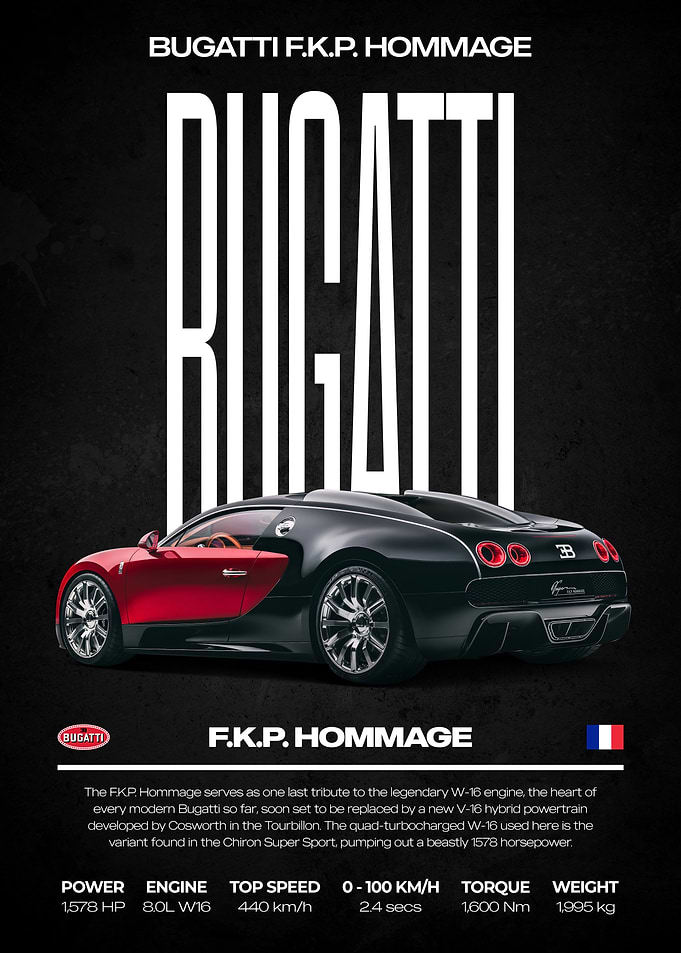 Bugatti F.K.P. Hommage Poster