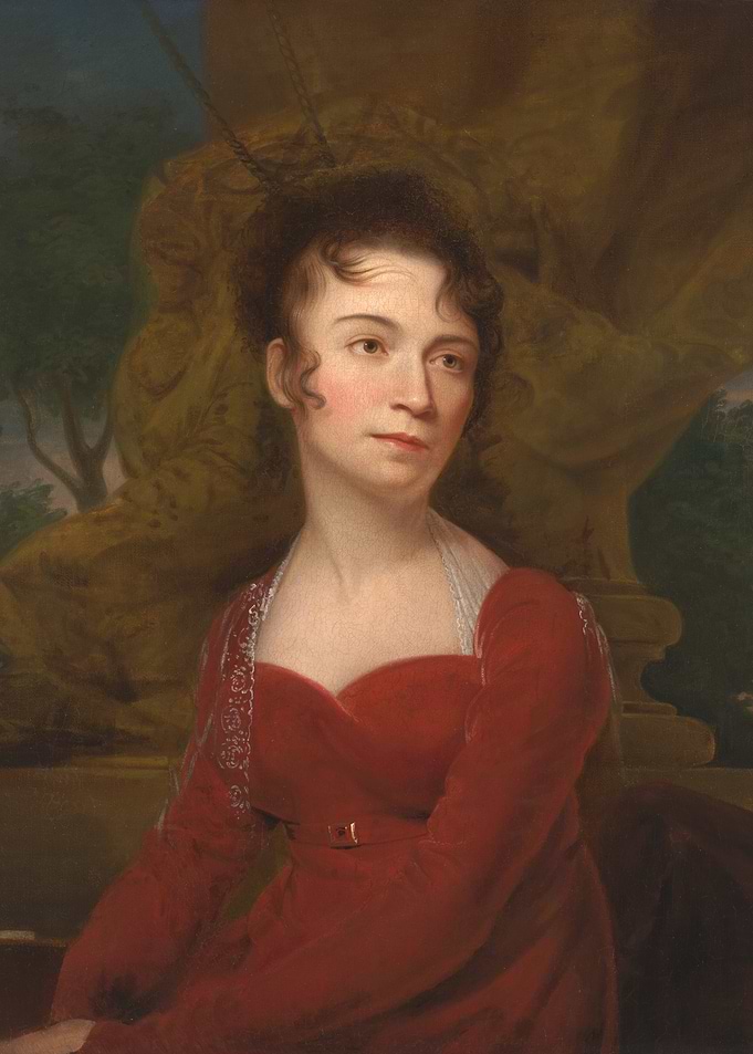 Portrait of a Woman in a Red Dress