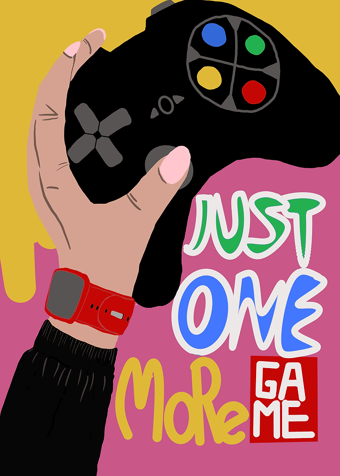 Gamer's Hand Holding Controller
