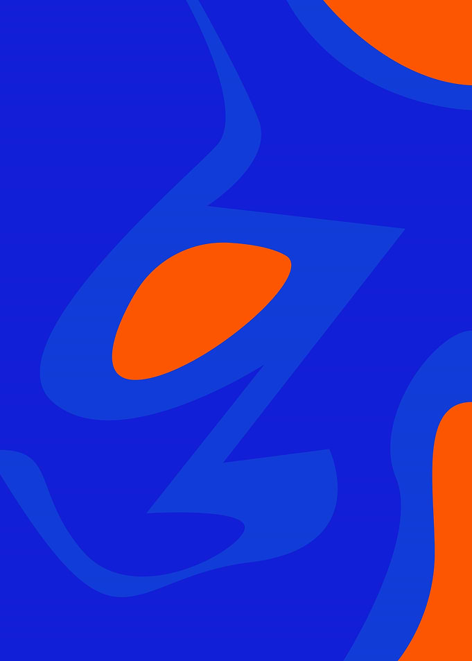Blue and Orange Swirls