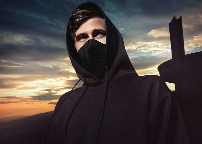 alan walker in Mask and Hoodie