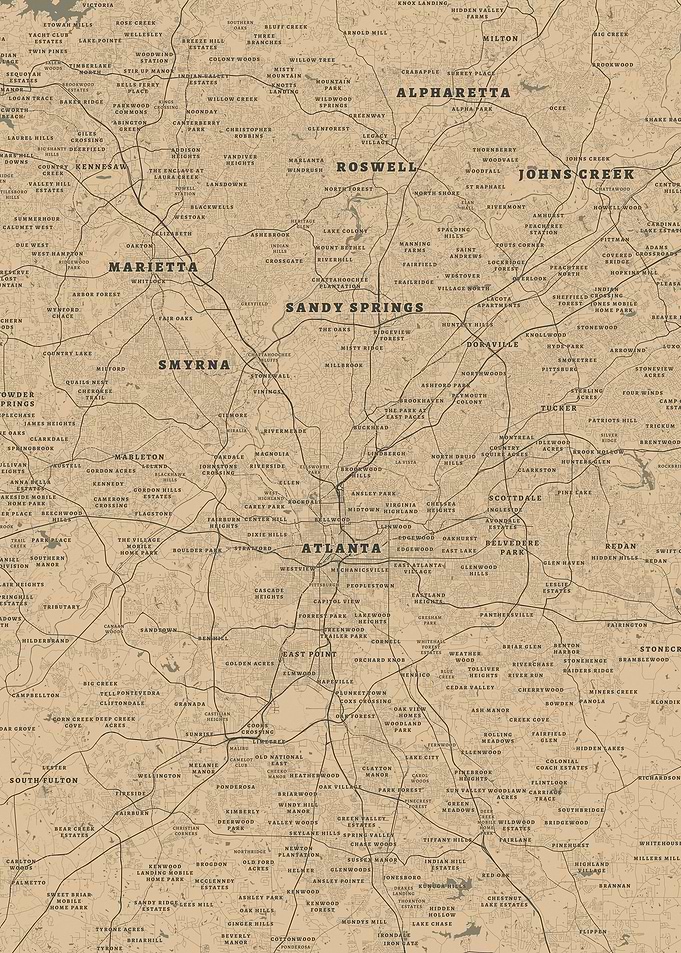 Atlanta, Smyrna, Marietta, Sandy Springs, Roswell, Alpharetta, and Johns Creek, Georgia