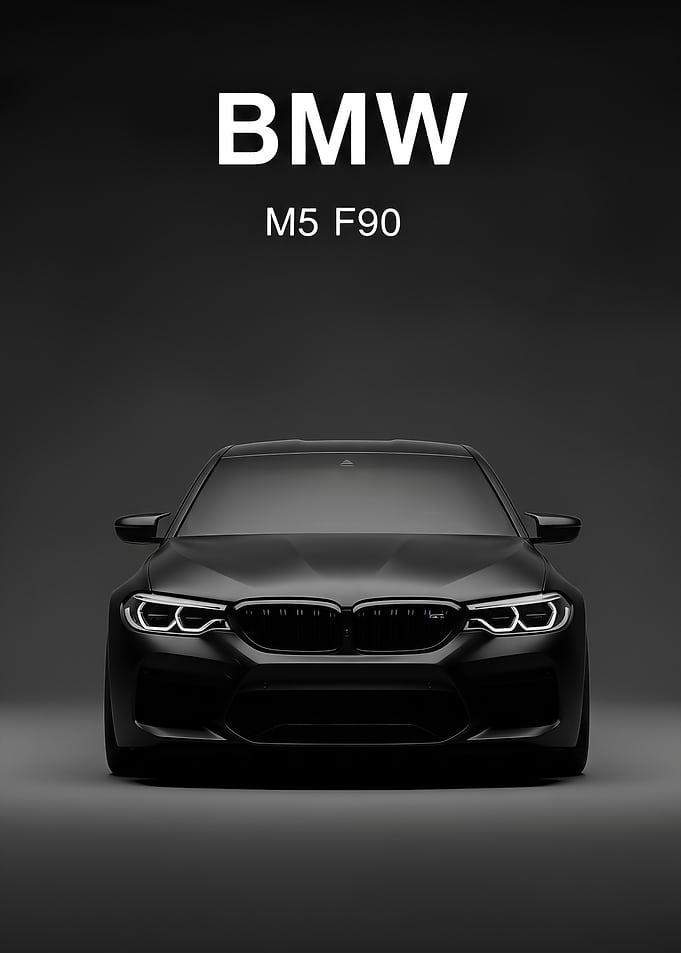 Matte Black BMW M5 F90