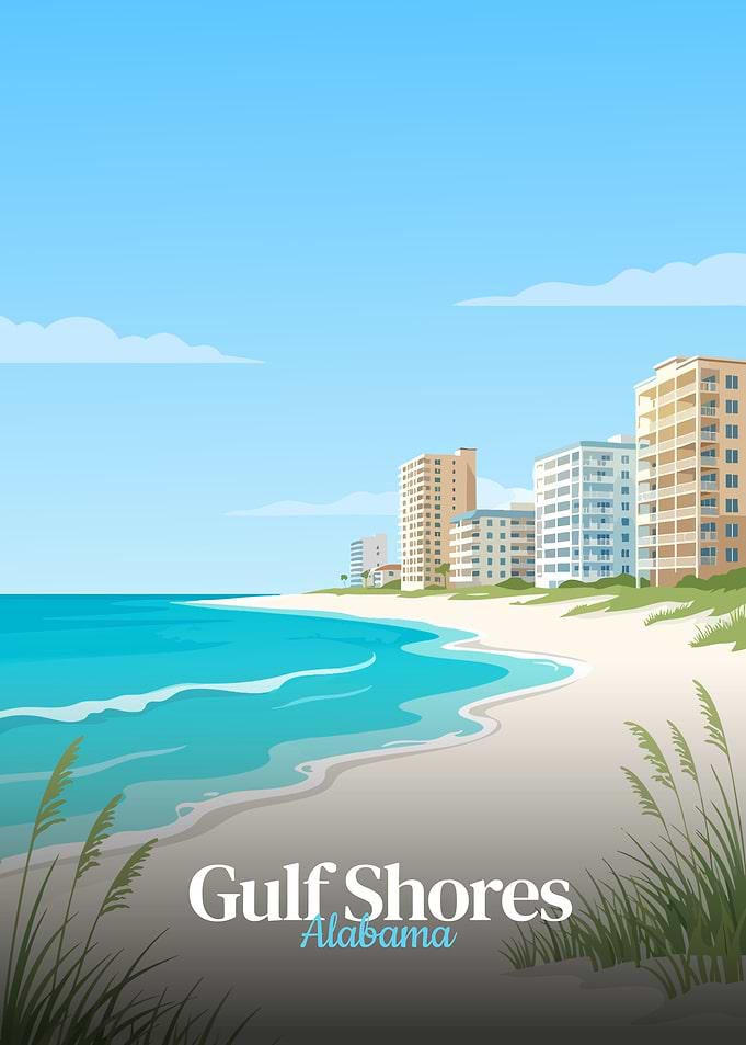 Gulf Shores Alabama Beach Scene