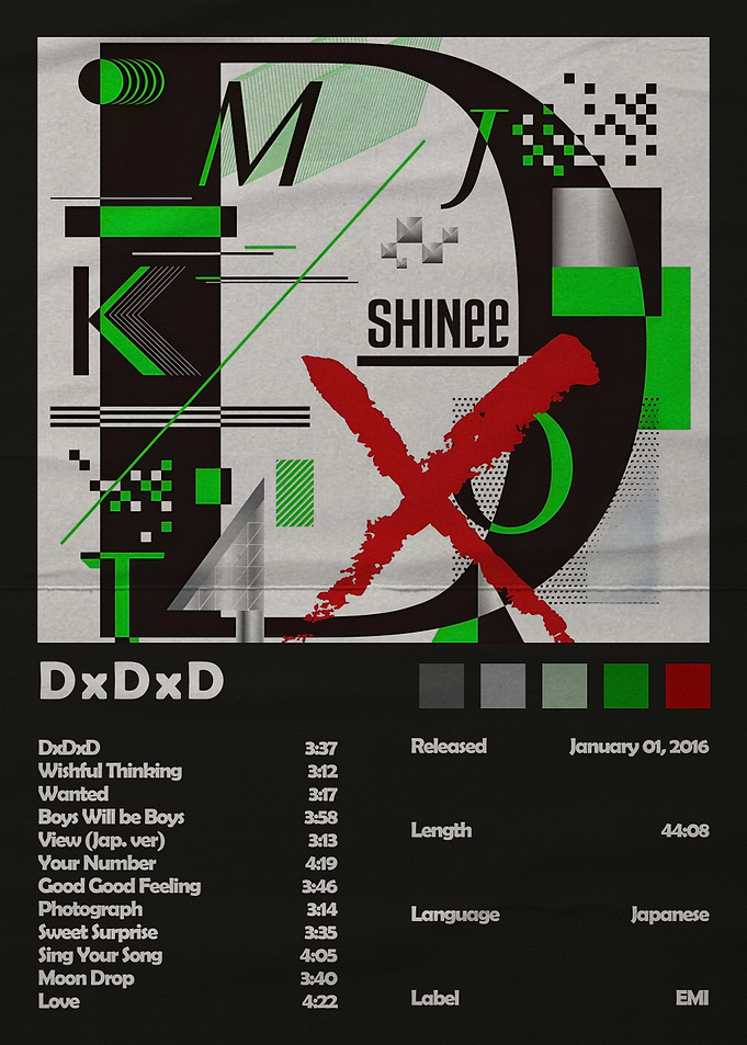 SHINEE DxDxD Album Poster