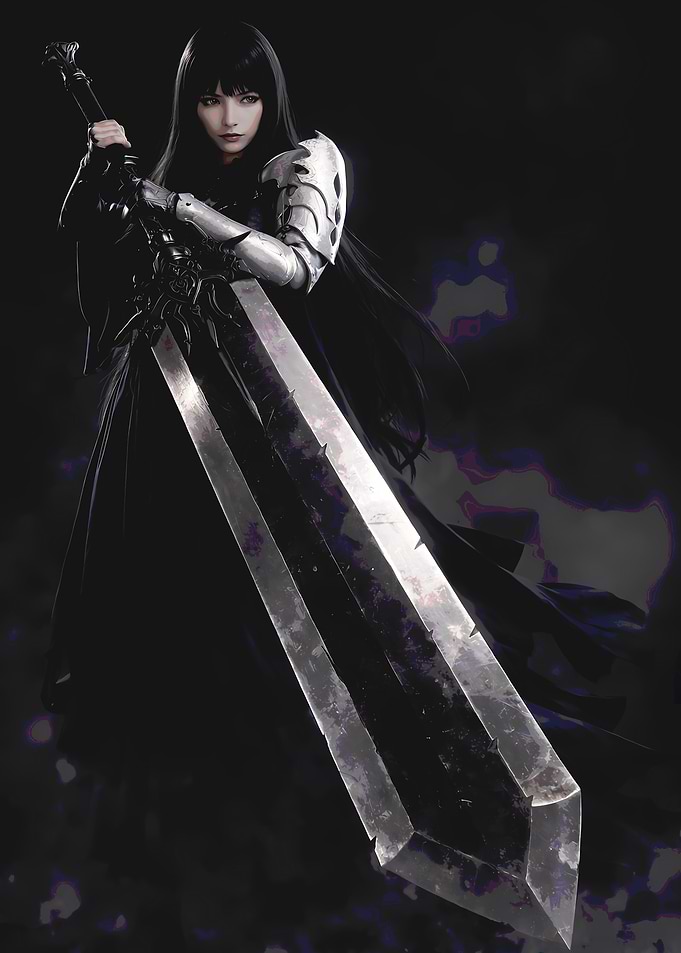 Dark Warrior with Giant Sword