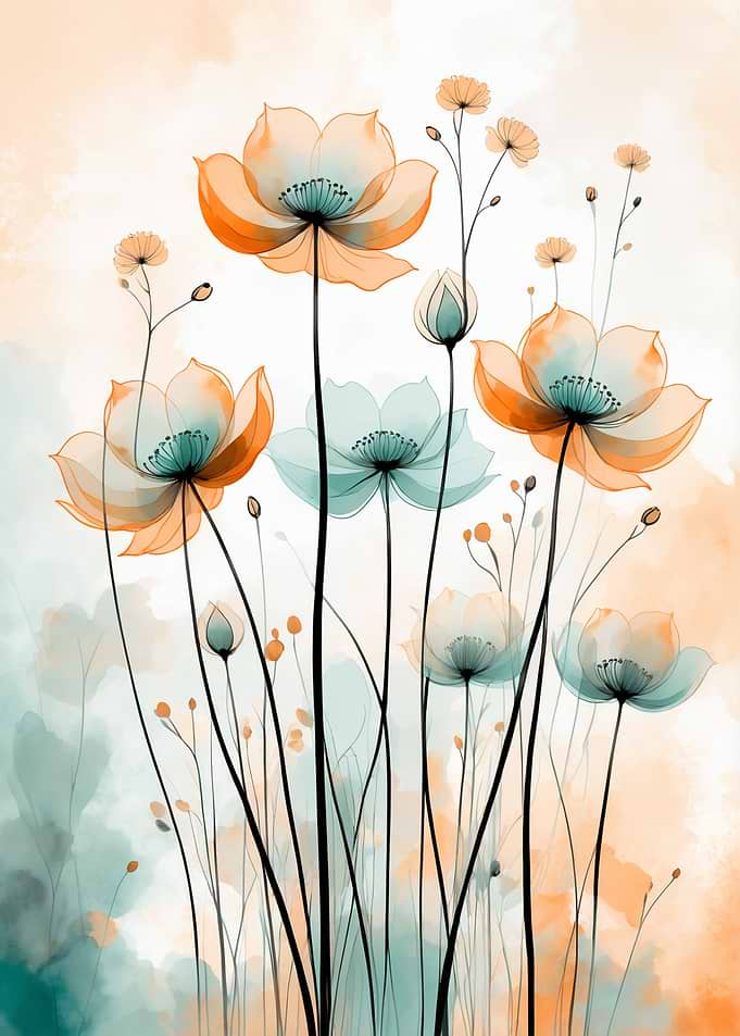 Watercolor Floral Art