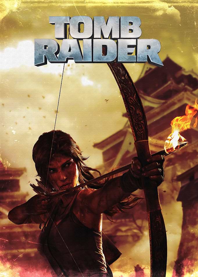 Tomb Raider Lara Croft with Bow and Torch Poster