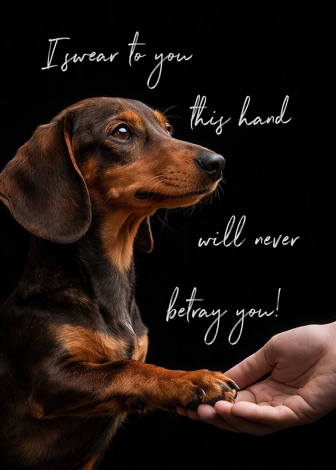 Dachshund Paw Promise
