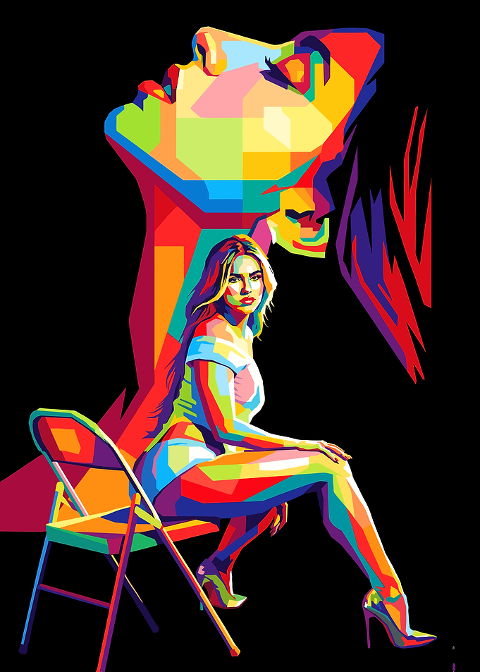 Tate McRae wpap pop art style