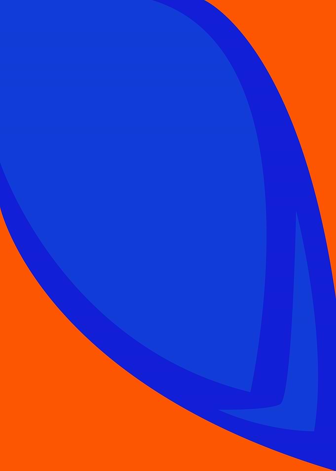 Abstract Blue and Orange Shapes
