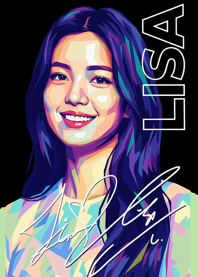 Pop Art Portrait of Lisa