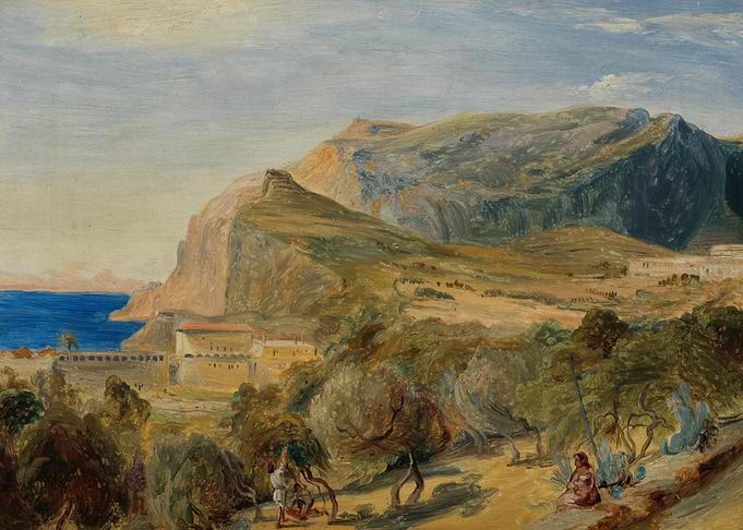 Mediterranean Landscape with Figures