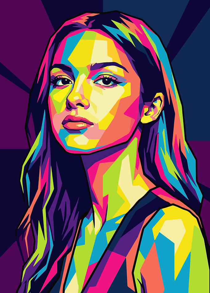 Colorful Pop Art Portrait