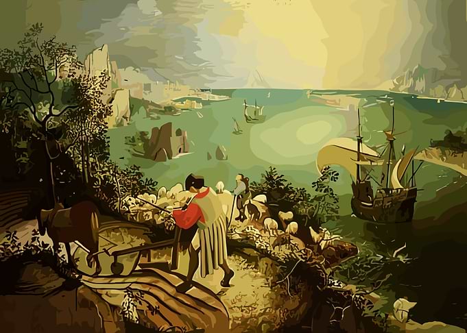 Landscape with the Fall Icarus