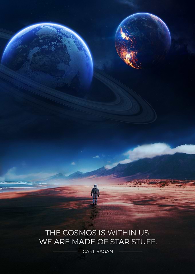 Astronaut on an alien planet