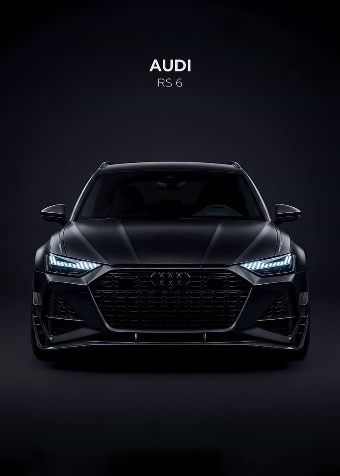 Car RS 6 Dark Minimalist
