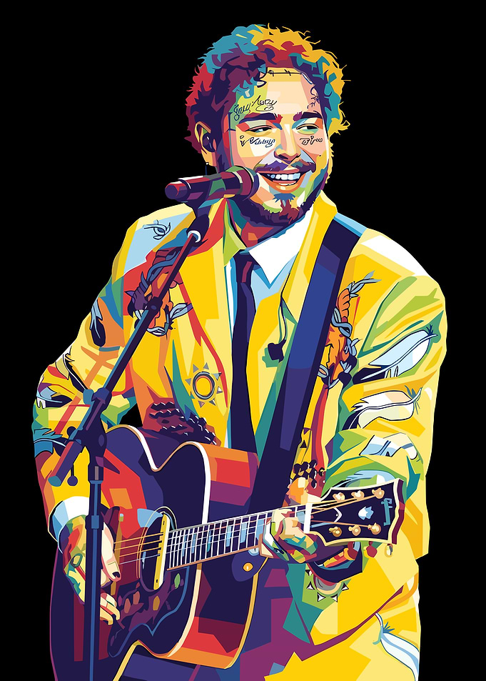 Post Malone Playing Guitar