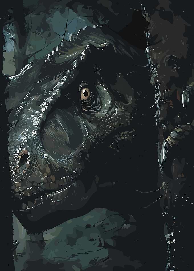 Close-up of a Tyrannosaurus Rex