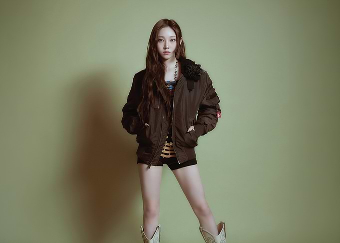 allday project in bomber jacket and shorts