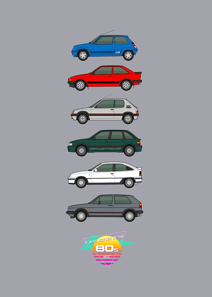 It was hotter in the 80s hot hatch car collection