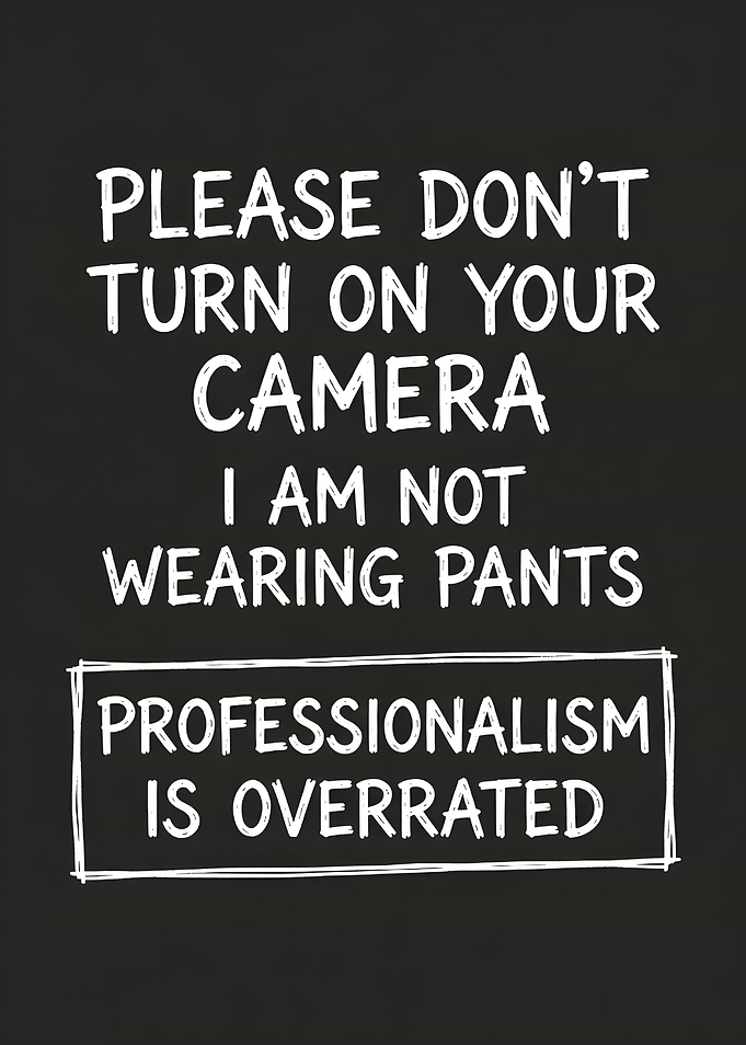 Professionalism is Overrated Text Art