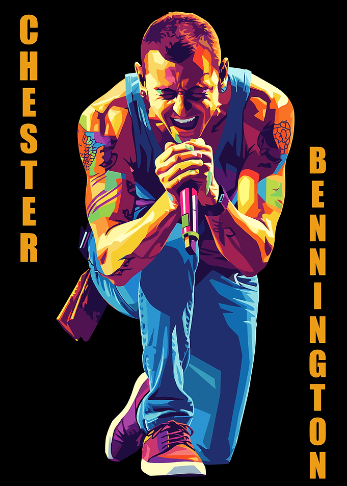 Chester Bennington Pop Art Portrait