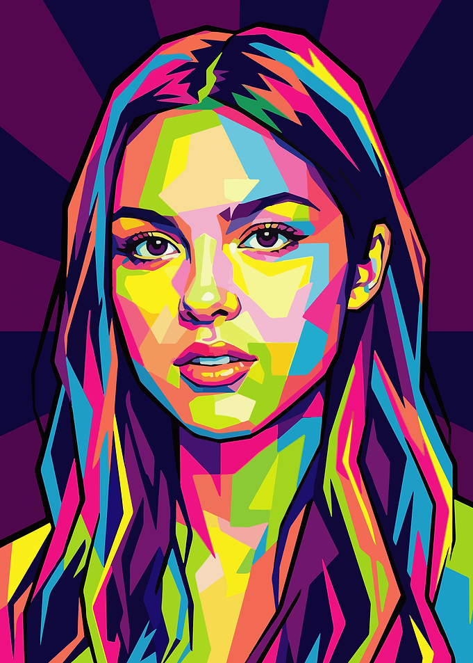 Colorful Pop Art Portrait