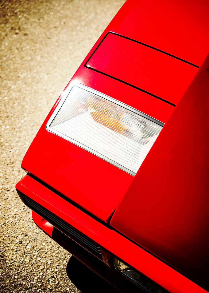 Red Vintage Lamborghini Poster