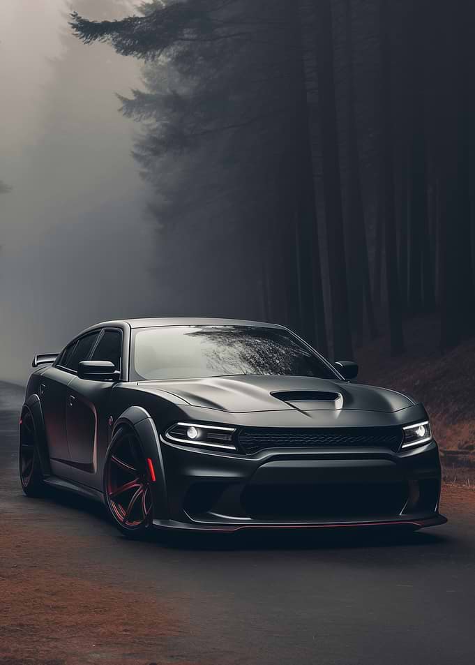 Dodge Charger in Forest