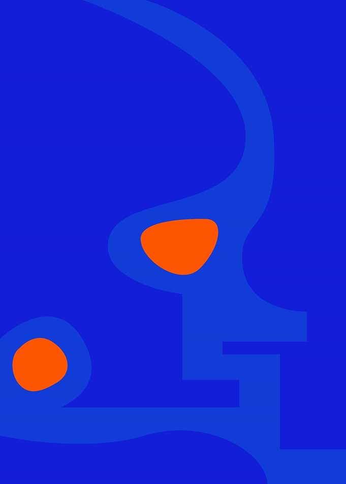 Abstract Blue