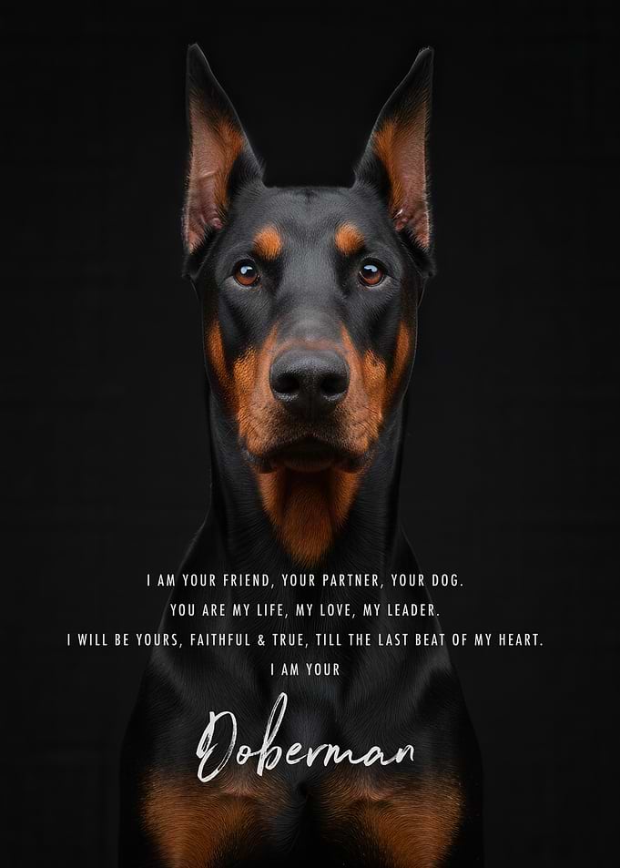 I Am Your Doberman Dog Quote