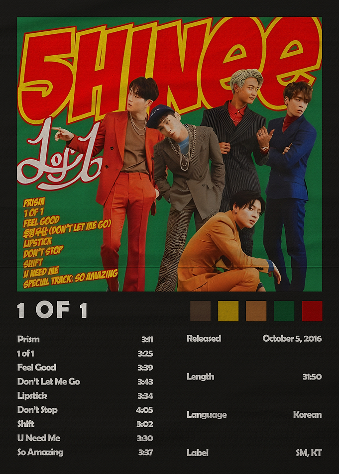 SHINee 1 of 1 Album Poster