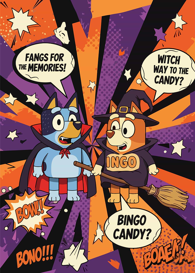 Bluey and Bingo Halloween Costumes