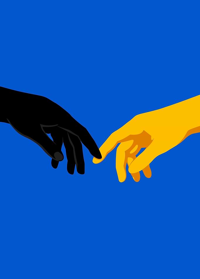 Two Hands Reaching