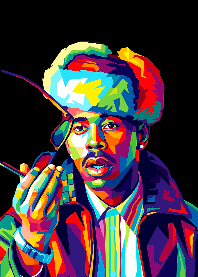 Colorful Portrait of Tyler, The Creator