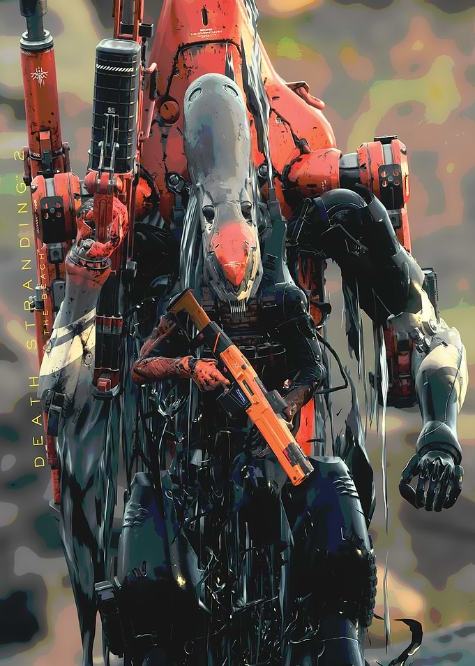 Death Stranding 2 Character with Weapon
