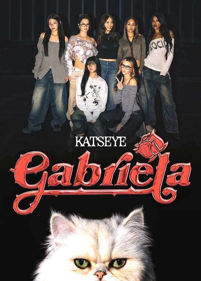 KATSEYE Gabriela with Cat