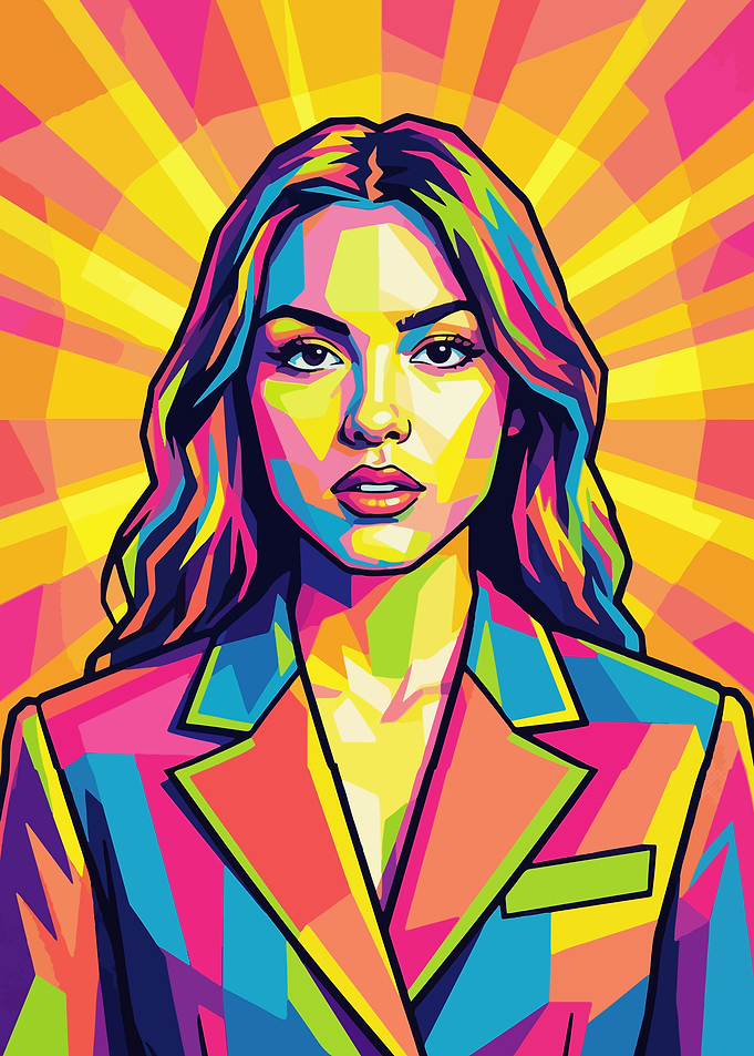 Pop Art Portrait of a Woman